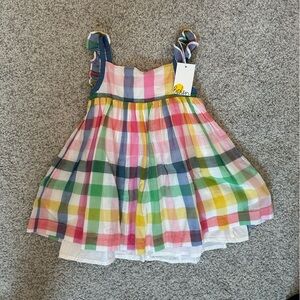 Boden Colorful Plaid Sleeveless Dress